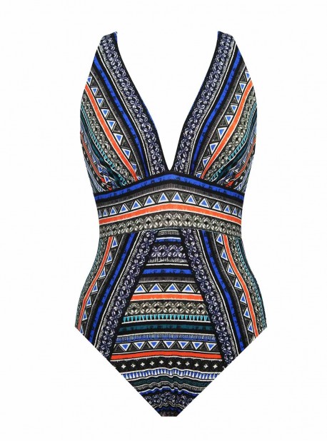 Maillot de bain gainant Odyssey Multicolore - Portofino - "M" - Miraclesuit swimwear