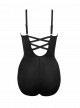 Maillot de bain gainant Temptation noir/imprimés à fleures Rose - Tropica - "M" - Miraclesuit Swimwe