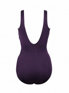Maillot de bain gainant Crossover Violet - Illustionists - "M" -Miraclesuit Swimwear