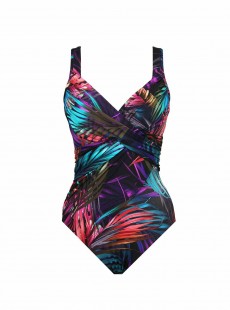 Maillot de bain 1 pièce gainant Revele Imprimés fleuris multicolores - Mystical Palms - " M " - Mira