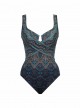 Maillot de bain gainant Criss Cross Escape Imprimés graphiques - Luxor - "M" - Miraclesuit Swimwear
