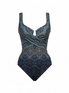 Maillot de bain gainant Criss Cross Escape Imprimés graphiques - Luxor - "M" - Miraclesuit Swimwear