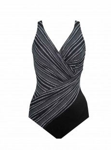 Maillot de bain gainant Colorblock Oceanus Imprimés à rayures - No static - "M" - Miraclesuit swimwe