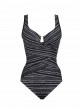 Maillot de bain gainant Layered Escape Imprimés à rayures - No static - "M" - Miraclesuit swimwear