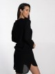 Robe de plage manches longues noire- Beach Vibes - Cyell 
