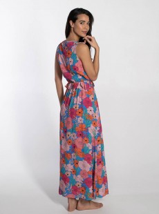 Robe de plage longue à volants - California Dream - Cyell