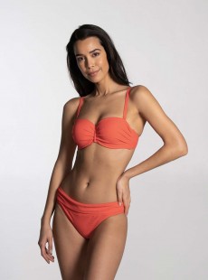 Haut de maillot de bain bandeau - Rib Coral - Cyell