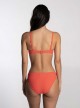 Haut de maillot de bain bandeau - Rib Coral - Cyell