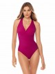 Maillot de bain 1 pièce gainante Wrapsody Rose - Rock Solid - " M " - Miraclesuit Swimwear