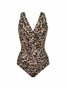Maillot de bain 1 pièce gainant Esmerelda Leopard - Belle Gattino - " M " - Miraclesuit Swimwear