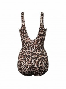 Maillot de bain 1 pièce gainant Esmerelda Leopard - Belle Gattino - " M " - Miraclesuit Swimwear