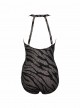 Maillot de bain 1 pièce gainant Wrapsody Imprimés Noir et Argenté - Angelfish - " M " - Miraclesuit 