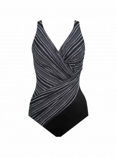 Maillot de bain gainant Oceanus Imprimés à rayures - No static - "W" - Miraclesuit swimwear