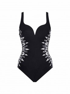 Maillot de bain gainant Temptress Noir - Labyrinth - "M" - Miraclesuit Swimwear