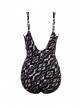 Maillot de bain gainant Sanibel Imprimés Noir et Blanc - Labyrinth - "M" -Miraclesuit Swimwear