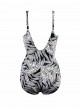 Maillot de bain 1 pièce gainant Seraphina imprimé fleuris Noir et Blanc - Fronds With Benefits - " M