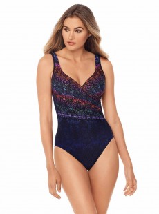 Maillot de bain gainant It's a Wrap Imprimés graphiques multicolores - Tramonto Belle - "FC" - Mirac