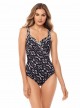 Maillot de bain gainant Sanibel Imprimés à motifs Noir et Blanc - Labyrinth - "FC" - Miraclesuit swi