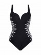 Maillot de bain gainant Temptress Noir - Labyrinth - "FC" - Miraclesuit Swimwear