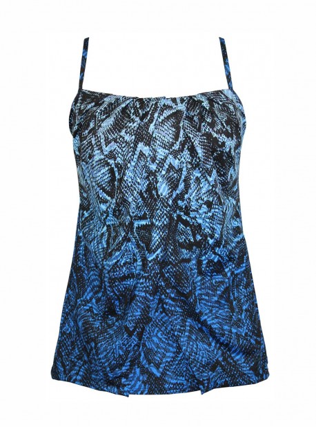 Tankini Jubilee Bleu - Boa Blues - "M" - Miraclesuit Swimwear