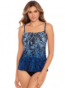 Tankini Jubilee Bleu - Boa Blues - "M" - Miraclesuit Swimwear