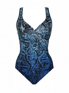 Maillot de bain une pièce It's A Wrap Bleu - Boa Blues - "M" - Miraclesuit Swimwear