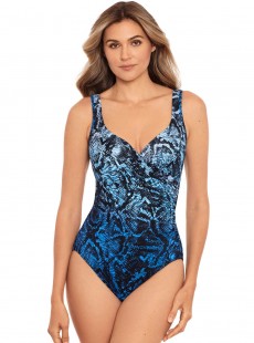 Maillot de bain une pièce It's A Wrap Bleu - Boa Blues - "M" - Miraclesuit Swimwear