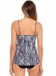 Tankini Jubilee Gris -  Chevron Python - "M" - Miraclesuit Swimwear