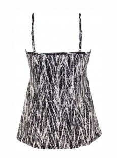 Tankini Jubilee Gris -  Chevron Python - "M" - Miraclesuit Swimwear