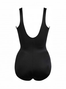 Maillot de bain une pièce It's A Wrap Marron -  Dali Leopard - "M" - Miraclesuit Swimwear
