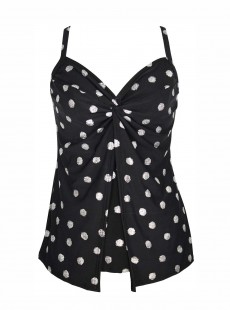 Tankini Love Knot Noir -  Pizzelles - "FC" - Miraclesuit Swimwear