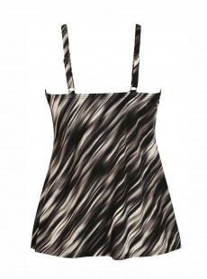 Tankini Love Knot Noir et Blanc -  Warp Speed - "W" - Miraclesuit Swimwear