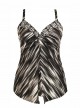 Tankini Love Knot Noir et Blanc -  Warp Speed - "M" - Miraclesuit Swimwear