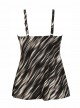 Tankini Love Knot Noir et Blanc -  Warp Speed - "M" - Miraclesuit Swimwear