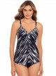 Tankini Love Knot Noir et Blanc -  Warp Speed - "M" - Miraclesuit Swimwear