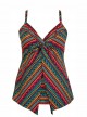 Tankini Love Knot Multicolor -  Raya De Sol - "M" - Miraclesuit Swimwear