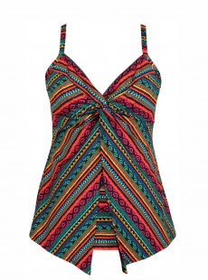 Tankini Love Knot Multicolor -  Raya De Sol - "M" - Miraclesuit Swimwear