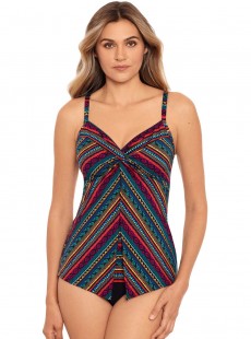 Tankini Love Knot Multicolor -  Raya De Sol - "M" - Miraclesuit Swimwear