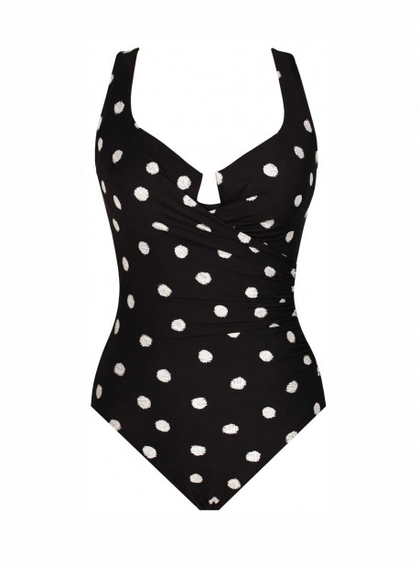 Maillot de bain une pièce Escape Noir -  Pizzelles - "M" - Miraclesuit Swimwear