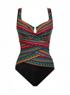 Maillot de bain une pièce Layered Escape Multicolor -  Raya De Sol - "M" - Miraclesuit Swimwear