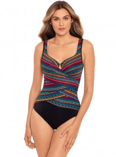 Maillot de bain une pièce Layered Escape Multicolor -  Raya De Sol - "M" - Miraclesuit Swimwear