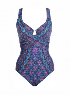 Maillot de bain une pièce Criss Cross Escape Bleu -  Danube Bleu - "M" - Miraclesuit Swimwear