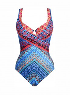 Maillot de bain une pièce Criss Cross Escape Multicolor -  Casablanca - "M" - Miraclesuit Swimwear
