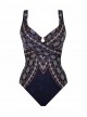 Maillot de bain une pièce Criss Cross Escape Bleu -  Akasha - "M" - Miraclesuit Swimwear