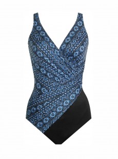 Maillot de bain une pièce Oceanus Bleu -  Paillette - "M" - Miraclesuit Swimwear