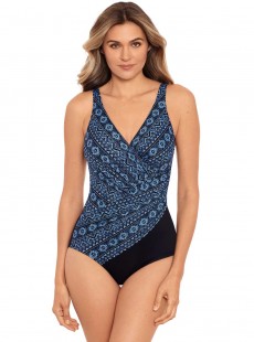 Maillot de bain une pièce Oceanus Bleu -  Paillette - "M" - Miraclesuit Swimwear