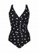 Maillot de bain une pièce Oceanus Noir - Pizzelles - "W" - Miraclesuit Swimwear
