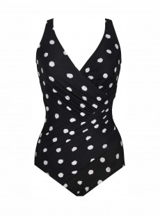 Maillot de bain une pièce Oceanus Noir - Pizzelles - "W" - Miraclesuit Swimwear