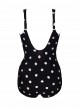Maillot de bain une pièce Oceanus Noir - Pizzelles - "W" - Miraclesuit Swimwear