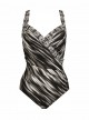 Maillot de bain une pièce Sanibel Noir et Blanc - Warp Speed - "M" - Miraclesuit Swimwear